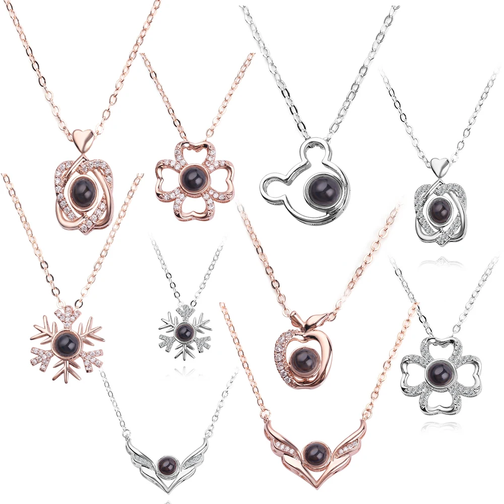 Romantic 100 Languages I Love You Projection Pendant Necklace Crystal statement Necklaces Charm Gifts For Lover 10 Choices
Romantic 100 Languages I Love You Projection Pendant Necklace Crystal statement Necklaces Charm Gifts For Lover 10 Choices