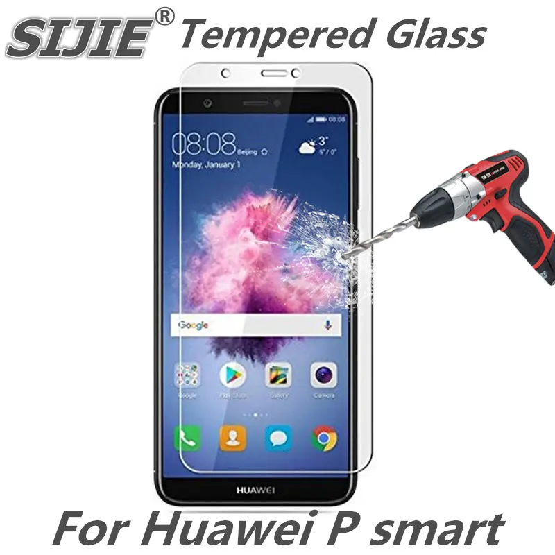 Закаленное стекло для Huawei P smart cover экран защитный чехол смартфона 9H закаленный