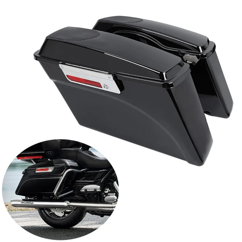 Седельная сумка для мотоцикла 5 "x 7" крышки динамиков Harley 1993-2013 Touring Road King Street