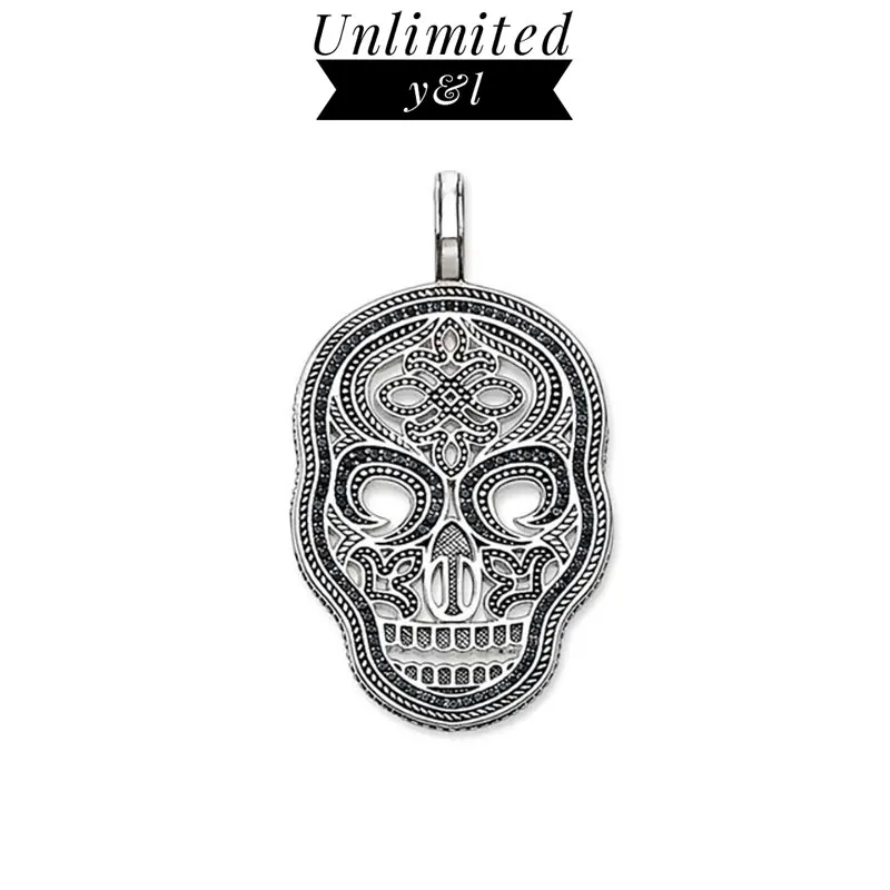 Skull Mask Pendants for Necklace Women Men Thomas Style Black CZ Skeleton Silver Knot Fashion DIY Jewelry Accessories 2018 New
Skull Mask Pendants for Necklace Women Men Thomas Style Black CZ Skeleton Silver Knot Fashion DIY Jewelry Accessories 2018 New