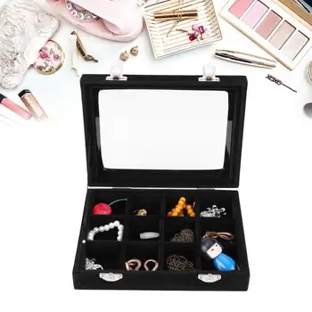 12 Slots Velvet Women Desk Jewelry Storage Box Portable Ring Necklace Jewelry Carrying Case Women Jewelry Storage Supplies
12 Slots Velvet Women Desk Jewelry Storage Box Portable Ring Necklace Jewelry Carrying Case Women Jewelry Storage Supplies