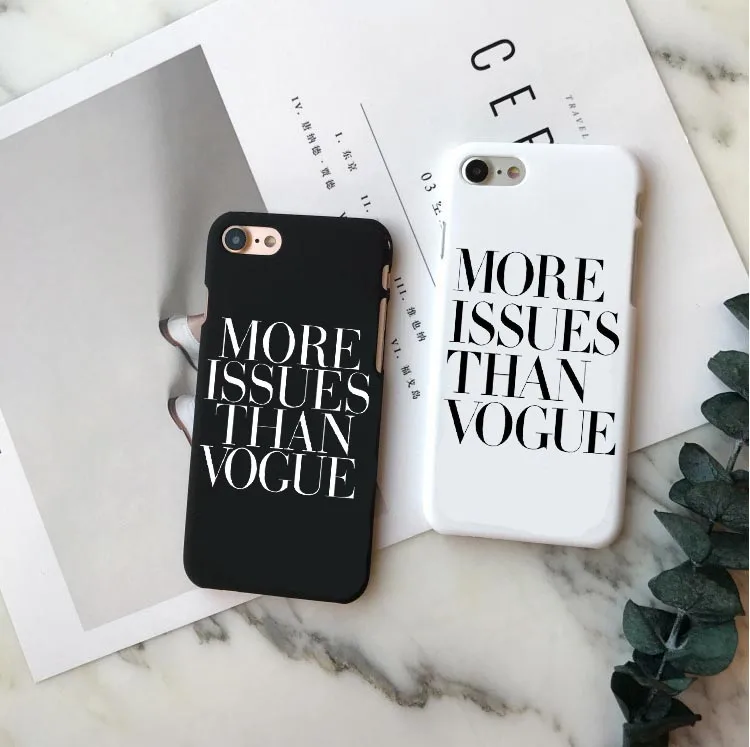 Brand New More Issues than Vogue Coque Hard Shell Phone Case for Apple iPhone X 10 5 5S SE 6 6S Plus 7 XR XS Max 8 8 Plus Cover
Brand New More Issues than Vogue Coque Hard Shell Phone Case for Apple iPhone X 10 5 5S SE 6 6S Plus 7 XR XS Max 8 8 Plus Cover