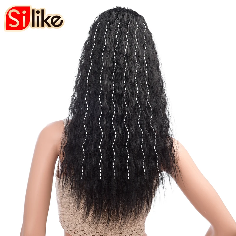 Silike Ponytail Extensions 12 Inch Bouncy Curly Drawstring Ponytail 150g/Pack African American Wrap Synthetic clip In One Piece
Silike Ponytail Extensions 12 Inch Bouncy Curly Drawstring Ponytail 150g/Pack African American Wrap Synthetic clip In One Piece