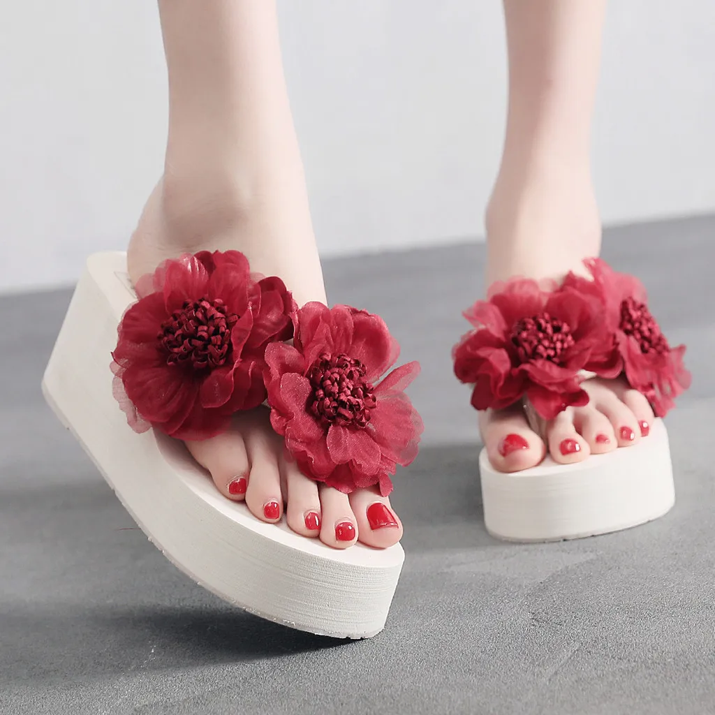 YOUYEDIAN 2019 summer new women shoes rose high heel slippers flip flops luxury flower platform cute ladies beach sandals #3
YOUYEDIAN 2019 summer new women shoes rose high heel slippers flip flops luxury flower platform cute ladies beach sandals #3