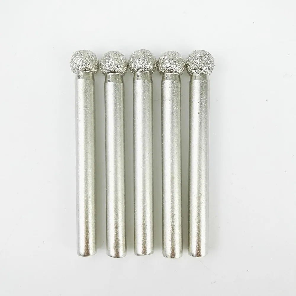 DIATOOL #10 5pcs Vaccum Brazed Diamond Burrs Rotary Tool For Stone Concrete, Diameter 8mm Ball Type Engraving Bits Grinding Bits
DIATOOL #10 5pcs Vaccum Brazed Diamond Burrs Rotary Tool For Stone Concrete, Diameter 8mm Ball Type Engraving Bits Grinding Bits