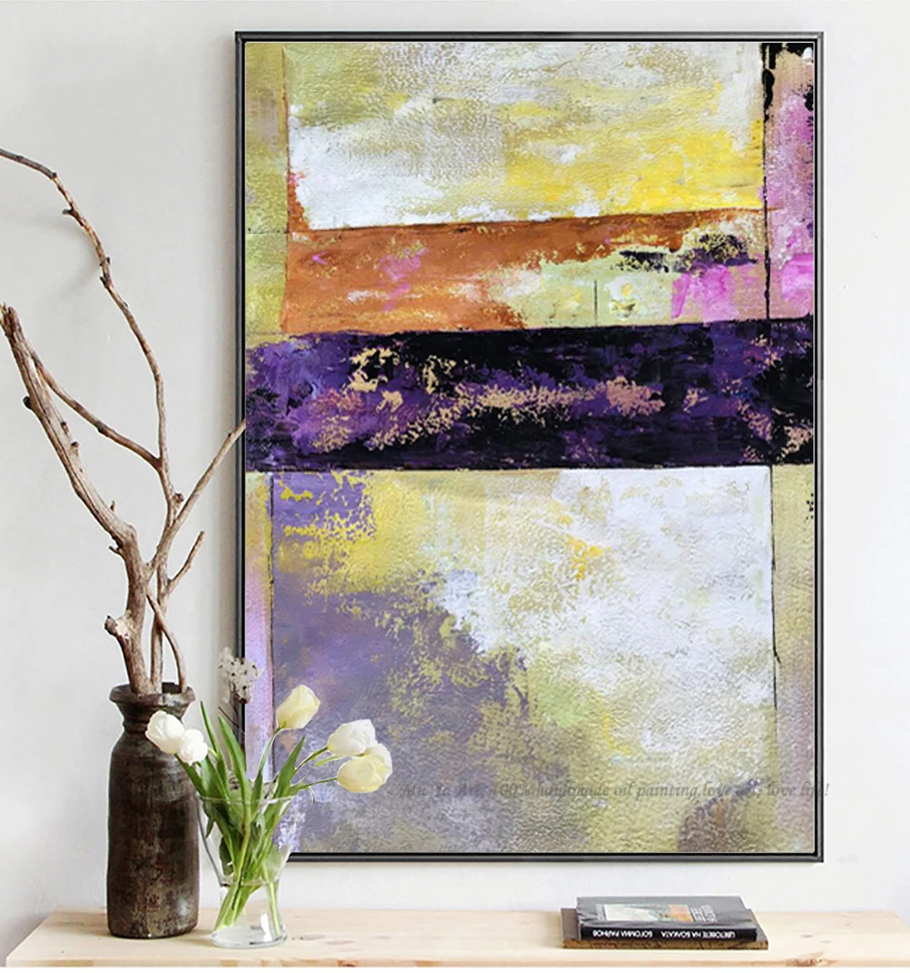 Modern canvas painting abstract art oil painting purple wall decor vintage lienzos cuadros decorativos dormitorios
Modern canvas painting abstract art oil painting purple wall decor vintage lienzos cuadros decorativos dormitorios