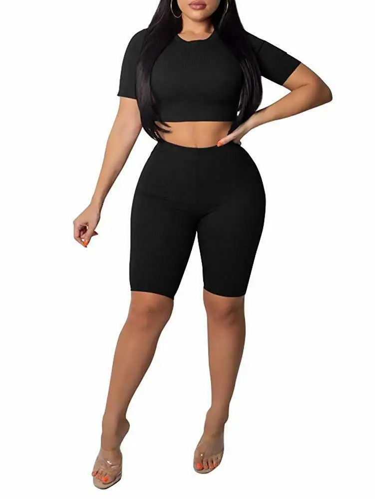 Women Summer 2 Pieces Sportwear Yoga Set Crop Top and Shorts Running Gym Workout Solid Color O Neck High Wasit Fitness Outfit
Women Summer 2 Pieces Sportwear Yoga Set Crop Top and Shorts Running Gym Workout Solid Color O Neck High Wasit Fitness Outfit