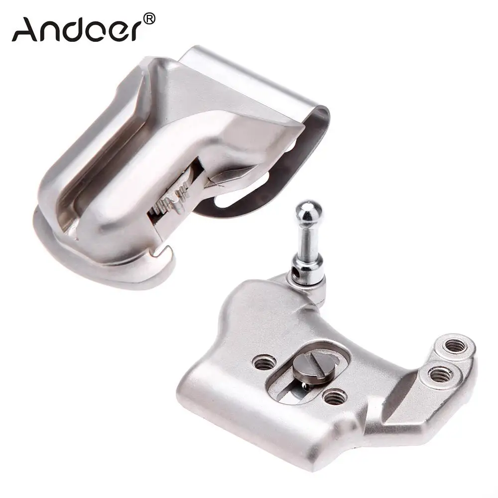 Andoer Aluminium alloy Camera Waist Belt Mount Button Buckle Hanger for Canon Nikon DSLR Camera Waistband Belt Strap Mount
Andoer Aluminium alloy Camera Waist Belt Mount Button Buckle Hanger for Canon Nikon DSLR Camera Waistband Belt Strap Mount