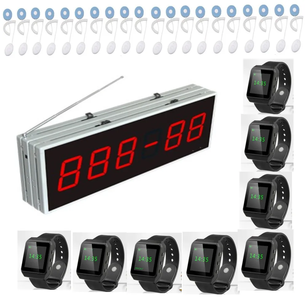 Hospital wireless nurse call system,1pcs double side led display+20pcs hand wire buttons+8pcs watch pager, clinically calling
Hospital wireless nurse call system,1pcs double side led display+20pcs hand wire buttons+8pcs watch pager, clinically calling