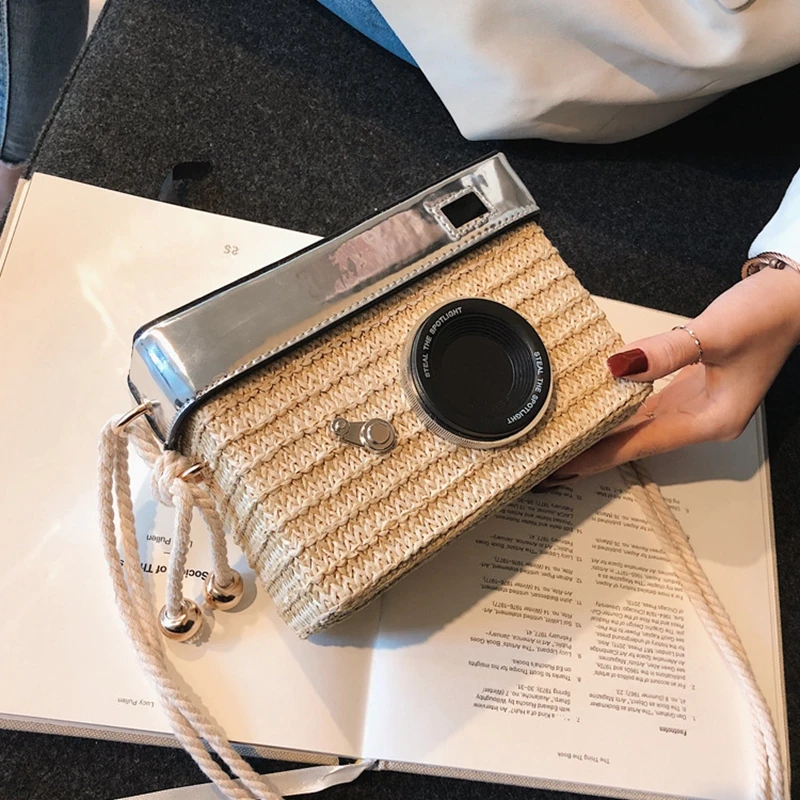 Straw Bag Square Camera Shape Box Rattan Bags Beach Bag Phone Shoulder Women Handbags Summer Vintage Rattan Bag Handmade Bag
Straw Bag Square Camera Shape Box Rattan Bags Beach Bag Phone Shoulder Women Handbags Summer Vintage Rattan Bag Handmade Bag