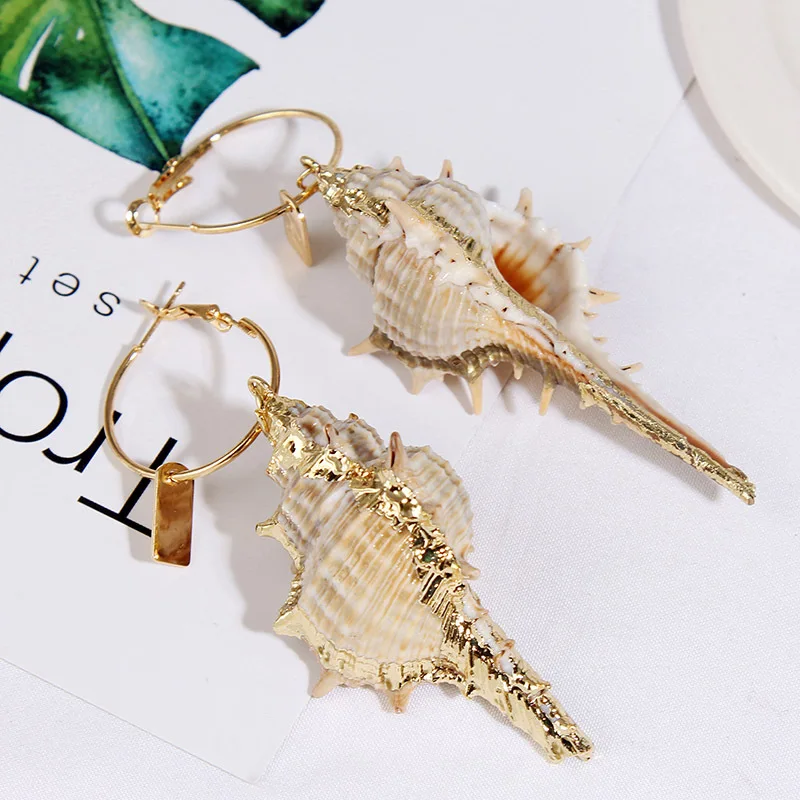 Women Exaggerated Irregular Natural Pearl Shell Earrings Alloy Personality Geometric Pendant Dangle Earrings
Women Exaggerated Irregular Natural Pearl Shell Earrings Alloy Personality Geometric Pendant Dangle Earrings