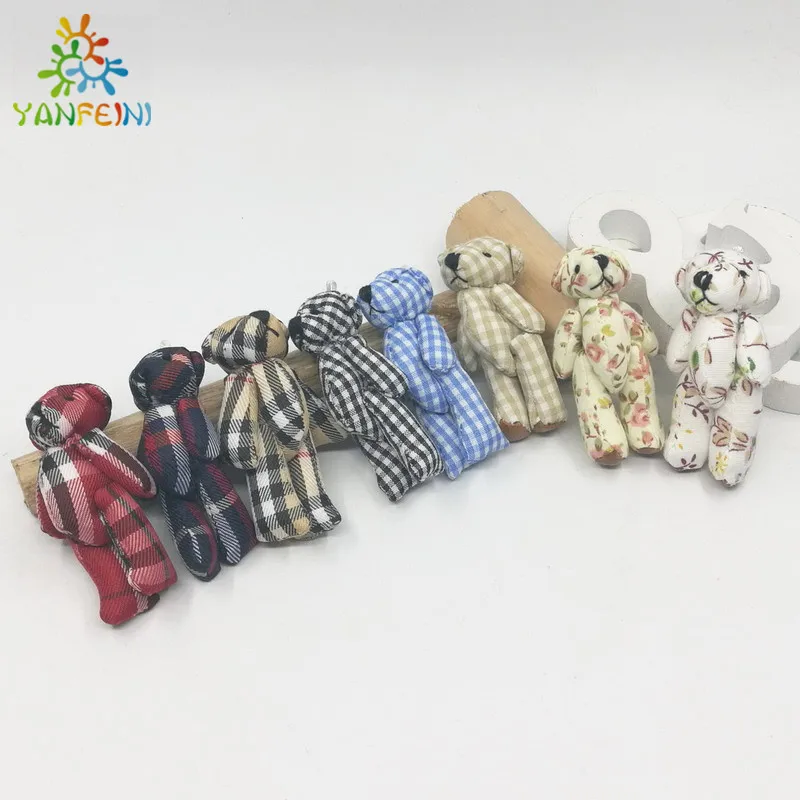 10pcs small Cloth Joint Bear Teddy Bear Stuffed Bear 6cm bear Accessories Bouquet/Phone/bag DIY garment Accessories
10pcs small Cloth Joint Bear Teddy Bear Stuffed Bear 6cm bear Accessories Bouquet/Phone/bag DIY garment Accessories