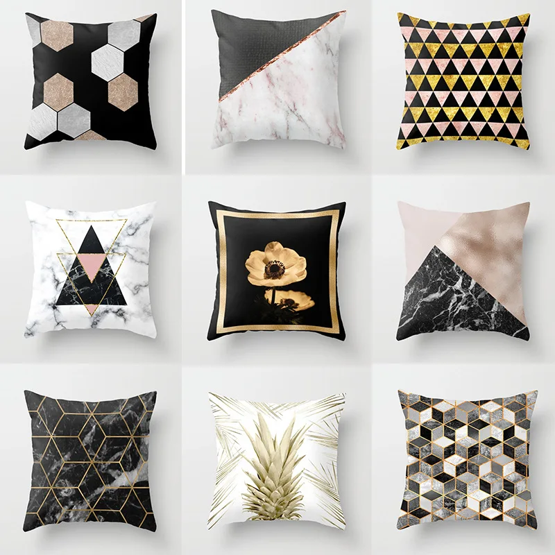 Geometric Cushion Cover Pineapple Black Golden Abstract Print Pillowcase for Sofa Bed Decor Home Decorative Accessories 45*45cm
Geometric Cushion Cover Pineapple Black Golden Abstract Print Pillowcase for Sofa Bed Decor Home Decorative Accessories 45*45cm