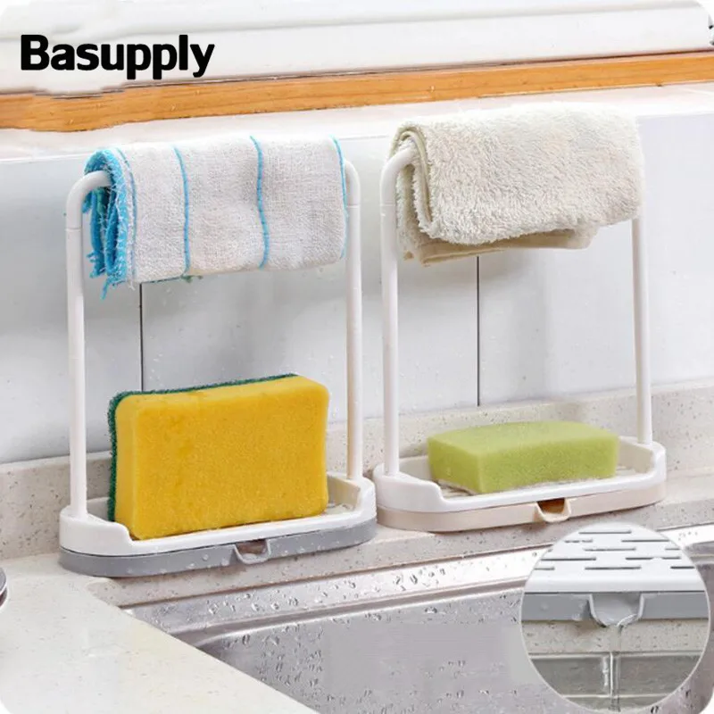Basupply 1Pc Towel Sponge Drain Racks Rag Dishcloth Hanging Rack Bathroom Soap Holder Sink Desktop Organize Kitchen Storage Rack
Basupply 1Pc Towel Sponge Drain Racks Rag Dishcloth Hanging Rack Bathroom Soap Holder Sink Desktop Organize Kitchen Storage Rack