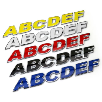 Car Sticker Emblem Badge Colorful Letter A-Z Number 0-9 3cm Height Metal 4 Colors Tuning Auto Motorcycle Car Styling Accessories
Car Sticker Emblem Badge Colorful Letter A-Z Number 0-9 3cm Height Metal 4 Colors Tuning Auto Motorcycle Car Styling Accessories