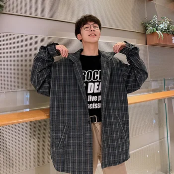 2019 Men's Fashion Embroidery Letter Lattice Printing Coats Casual Loose Cotton Clothes Jackets Grey/brown Color Shirts S-XL
2019 Men's Fashion Embroidery Letter Lattice Printing Coats Casual Loose Cotton Clothes Jackets Grey/brown Color Shirts S-XL