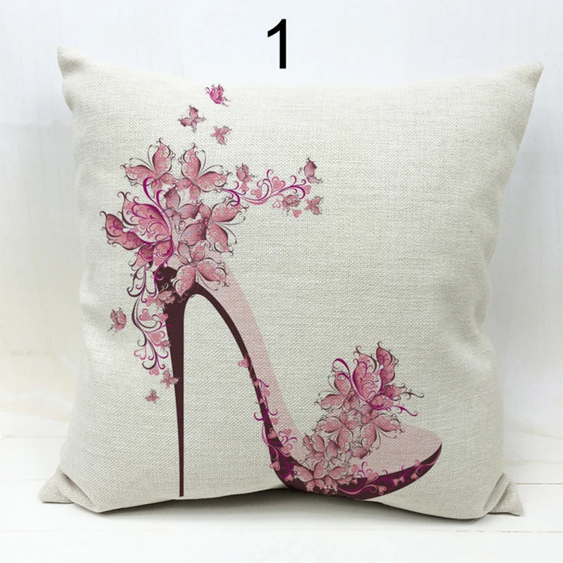 Flower Butterflies Pillows High-Heeled Shoes Cotton Linen Pillow Case Cushion Cover Home Sofa Decorative Pillow Covers 18"*18"
Flower Butterflies Pillows High-Heeled Shoes Cotton Linen Pillow Case Cushion Cover Home Sofa Decorative Pillow Covers 18"*18"