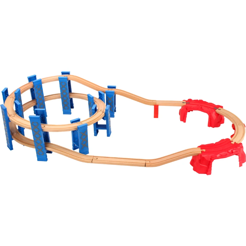 26PCS Plastic Spiral Train Tracks Wood Railway Accessories Track Bridge Piers With Fit Wooden Thoma Biro Tracks Toys for Kids
26PCS Plastic Spiral Train Tracks Wood Railway Accessories Track Bridge Piers With Fit Wooden Thoma Biro Tracks Toys for Kids