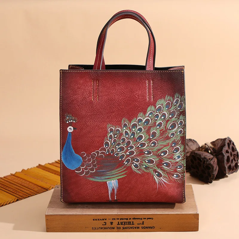 2019 New Women's Bag Vintage Genuine Leather Handbag Hand-painted Animals Totes Single Shoulder Bag Messenger High Quality Lady
2019 New Women's Bag Vintage Genuine Leather Handbag Hand-painted Animals Totes Single Shoulder Bag Messenger High Quality Lady