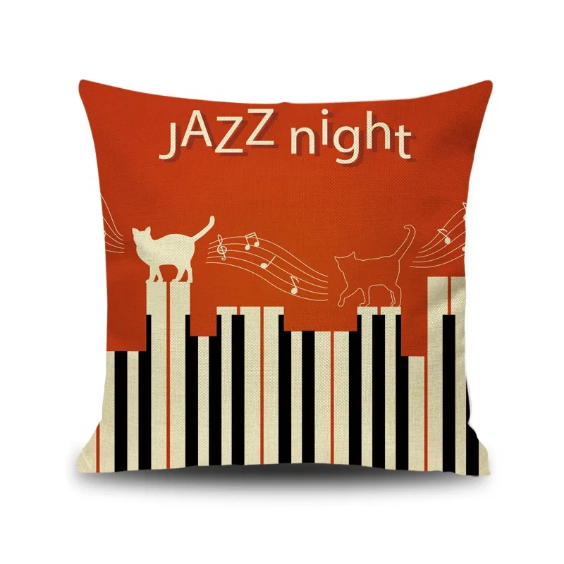 Musical notes Piano black white keyboard Party Pillow case Cushion Cover chair office Home shop Decoration for kids friend gift
Musical notes Piano black white keyboard Party Pillow case Cushion Cover chair office Home shop Decoration for kids friend gift