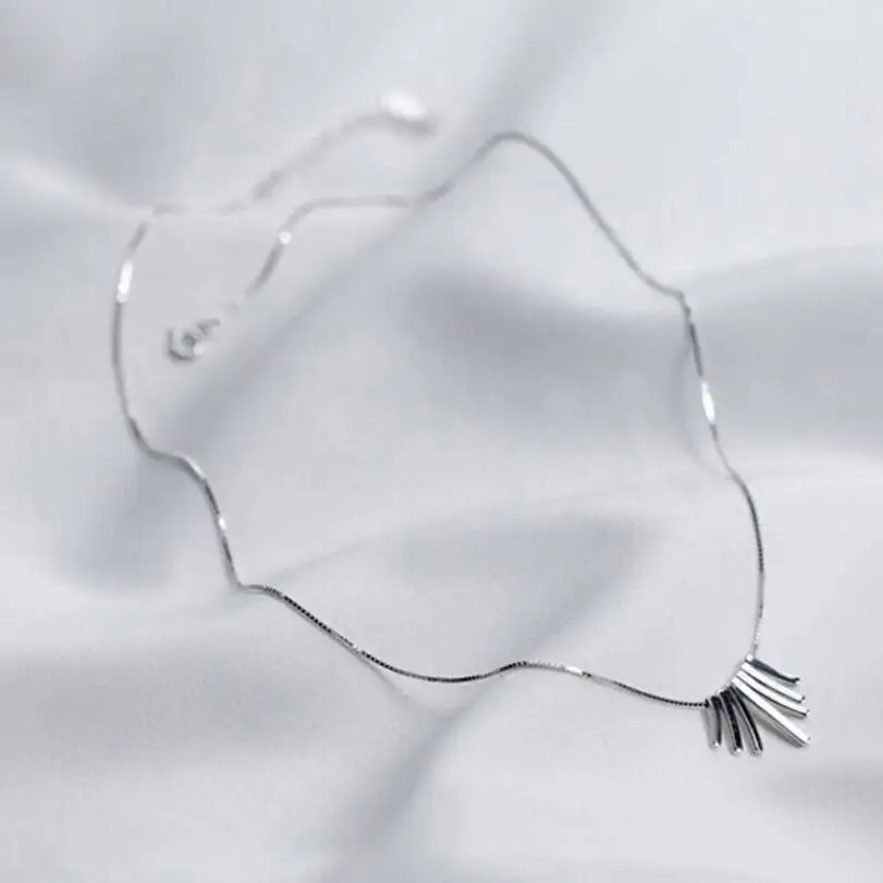Simple Sector Tassel Pendant Necklaces For Women Trendy Creative Birthday Gift Choker 925 Sterling Silver Jewelry collares SAN85
Simple Sector Tassel Pendant Necklaces For Women Trendy Creative Birthday Gift Choker 925 Sterling Silver Jewelry collares SAN85