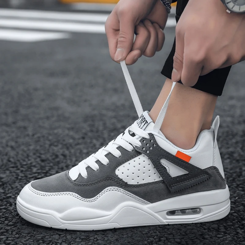 New Men Skateboarding Shoes Breathable Sneakers White Man Antiskid Sport Shoes Skate Retro air cushion sneakers big size39-45
New Men Skateboarding Shoes Breathable Sneakers White Man Antiskid Sport Shoes Skate Retro air cushion sneakers big size39-45