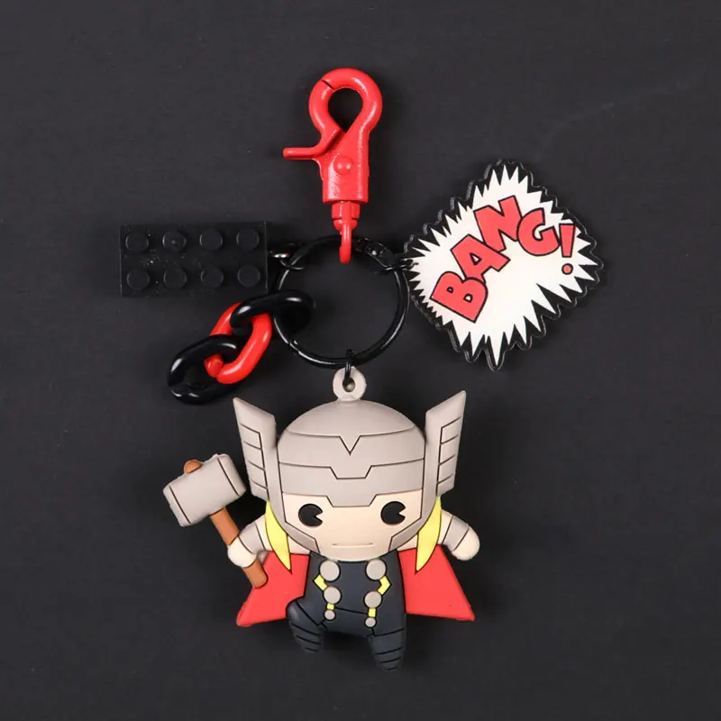 3D Cartoon Figure Marvel Avengers Keychain Cute Thor Iron man Captain America Spider Man Key Chain Ring Trinket Gift
3D Cartoon Figure Marvel Avengers Keychain Cute Thor Iron man Captain America Spider Man Key Chain Ring Trinket Gift