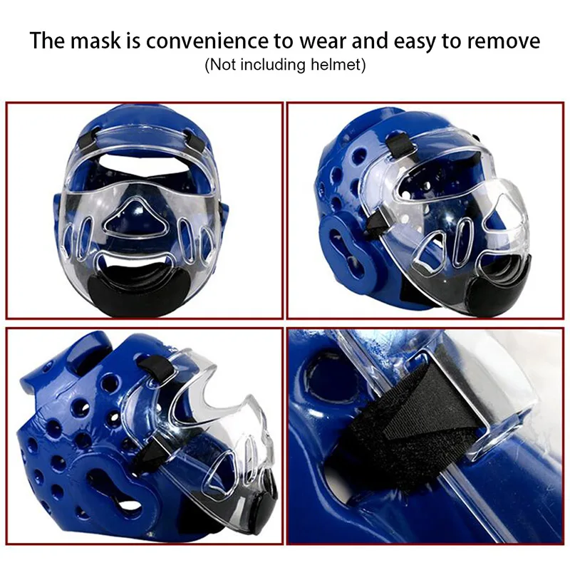 Removable Taekwondo Helmet Mask Protective Gear Sports Transparent Protective Mask Sports Clear Plastic Face Shield Head Shield
Removable Taekwondo Helmet Mask Protective Gear Sports Transparent Protective Mask Sports Clear Plastic Face Shield Head Shield