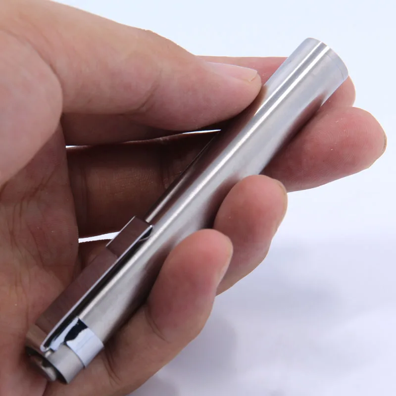 XP-E R3 300 Lumens 1-Mode White Super Mini Stainless steel Bright Flashlight & Clip 1 x 10440 / 1*AAA 
XP-E R3 300 Lumens 1-Mode White Super Mini Stainless steel Bright Flashlight & Clip 1 x 10440 / 1*AAA