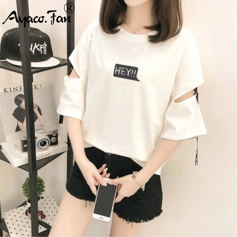 Harajuku Summer Half Sleeve T-Shirts 2019 New BF Style O-Neck HEY! Print Woman T-shirt Female Tee Tops Casual Lady Slim T-shirts
Harajuku Summer Half Sleeve T-Shirts 2019 New BF Style O-Neck HEY! Print Woman T-shirt Female Tee Tops Casual Lady Slim T-shirts