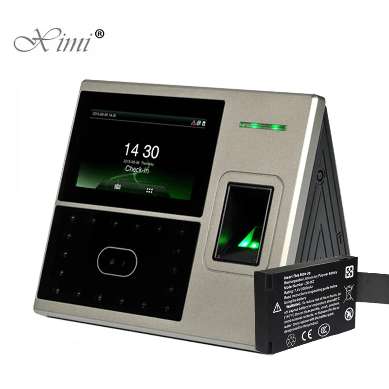 TCP/IP Face And Fingerprint Time Attendance And Access Control With Backup Battery ZK Uface800 Biometric Fingerprint Time Clock
TCP/IP Face And Fingerprint Time Attendance And Access Control With Backup Battery ZK Uface800 Biometric Fingerprint Time Clock