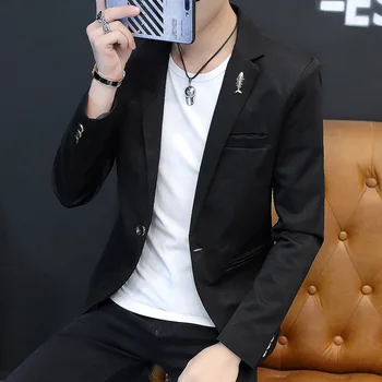 Spring and Autumn New Korean Version Trend of Business Casual Small Suit Male Slim Handsome Single Men S Blazers
Spring and Autumn New Korean Version Trend of Business Casual Small Suit Male Slim Handsome Single Men S Blazers