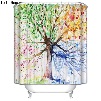 LzL Home Colorful Tree Shower Curtain Creative Waterproof Curtains Beautiful Forest Pattern Bathroom Decor Accessories 12 Hooks
LzL Home Colorful Tree Shower Curtain Creative Waterproof Curtains Beautiful Forest Pattern Bathroom Decor Accessories 12 Hooks