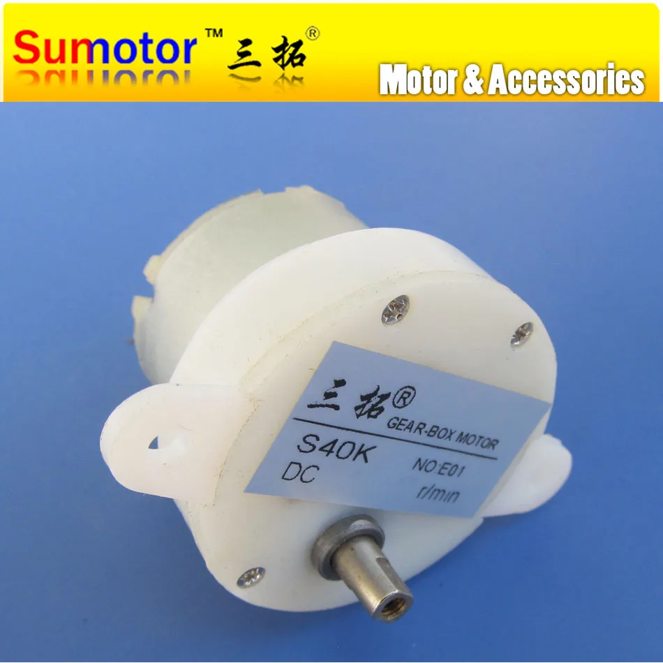 S40K DC 6V 12V 24V Miniature Electric Reduction Plastic Gear Motor reversible variable speed for Exhibition DIY toys robot model
S40K DC 6V 12V 24V Miniature Electric Reduction Plastic Gear Motor reversible variable speed for Exhibition DIY toys robot model