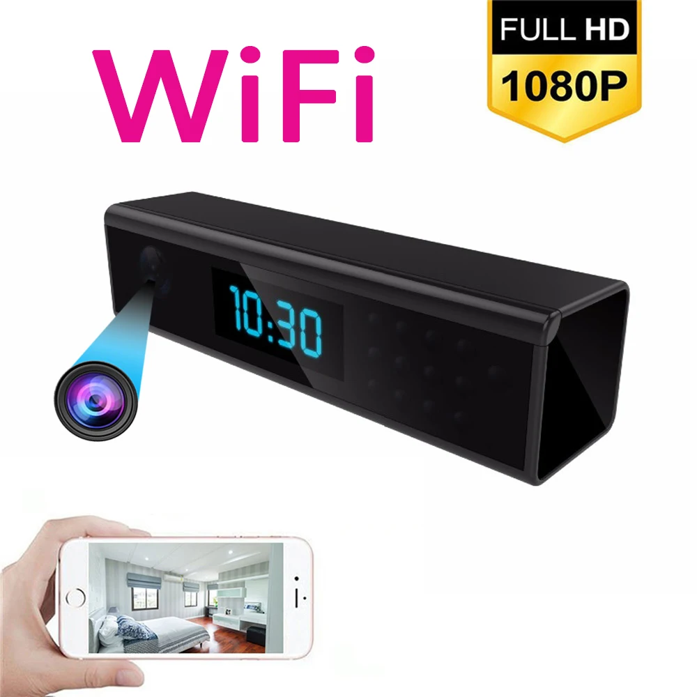 New WiFi Cam IP Table Clock Mini Camera 1080P HD Camcorder Alarm Setting Night Vision Motion Sensor DV DVR Camcorder CAM secret
New WiFi Cam IP Table Clock Mini Camera 1080P HD Camcorder Alarm Setting Night Vision Motion Sensor DV DVR Camcorder CAM secret