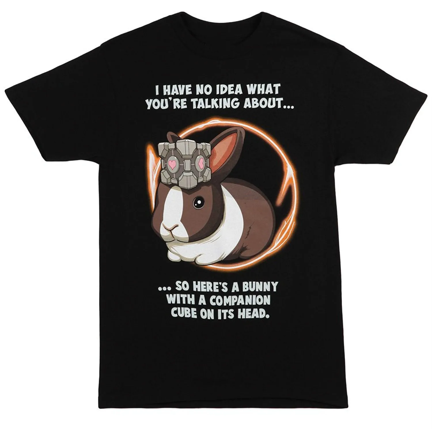Funny I Have No Idea Portal Bunny Print T-Shirt Men's Short Sleeve Brand Clothing Low Price Round Neck Men Top Tees
Funny I Have No Idea Portal Bunny Print T-Shirt Men's Short Sleeve Brand Clothing Low Price Round Neck Men Top Tees