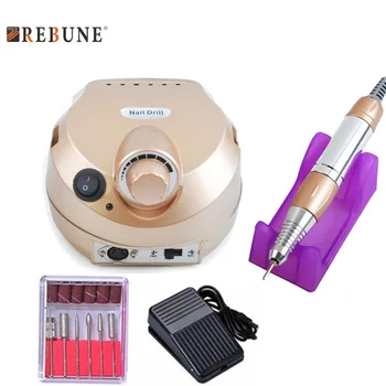 REBUNE Pro Gold 35000RPM Electric Nail Drill Manicure 110/220V Nail File Bit Machine Manicure Kit Salon & Home Nail Tool Set
REBUNE Pro Gold 35000RPM Electric Nail Drill Manicure 110/220V Nail File Bit Machine Manicure Kit Salon & Home Nail Tool Set
