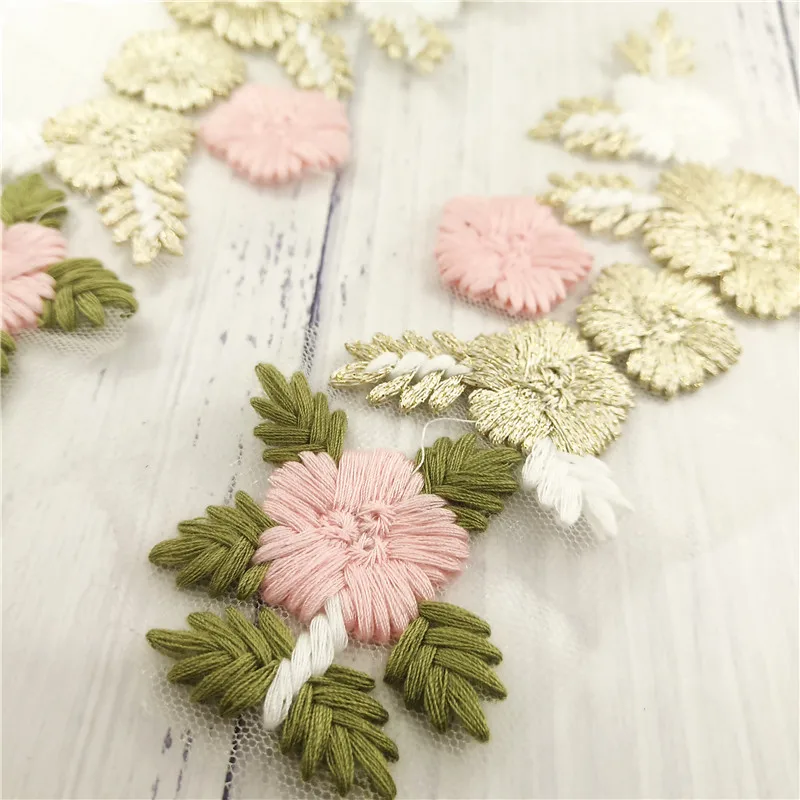 Embroidery Sew on Knitting Flower Patch (11)