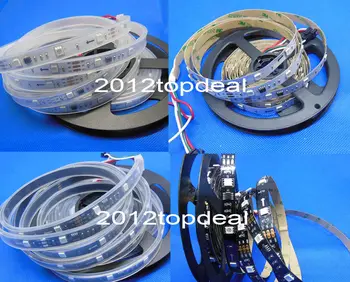 WS2811 5050 RGB LED Strip 1m/5M 150 300Leds Individual Addressable DC12V White/Black PCB, 2811 led strip Addressable Digital
WS2811 5050 RGB LED Strip 1m/5M 150 300Leds Individual Addressable DC12V White/Black PCB, 2811 led strip Addressable Digital
