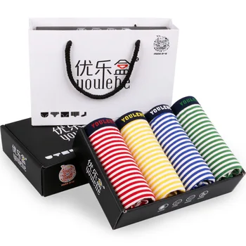 4 color Elstic Stripe Patchwork Hight Quality Breathable Mid Waist Large Size U Convex Men boxers underwear Men Shorts 4pcs 1lot
4 color Elstic Stripe Patchwork Hight Quality Breathable Mid Waist Large Size U Convex Men boxers underwear Men Shorts 4pcs 1lot