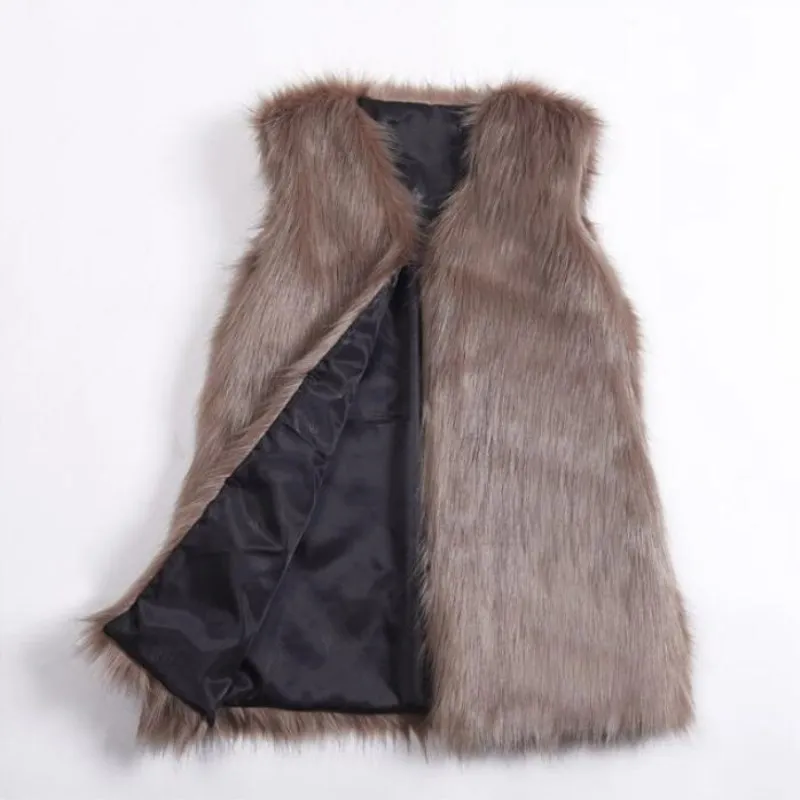 2019 Winter Medium Style Imitation Fox Fur Vest Women Warm Waistcoat Vest Coat Fashion Women Clothion Casual Vest Large Size
2019 Winter Medium Style Imitation Fox Fur Vest Women Warm Waistcoat Vest Coat Fashion Women Clothion Casual Vest Large Size