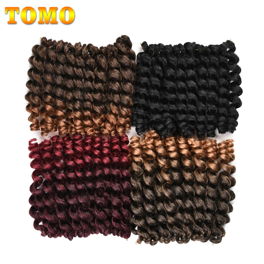 TOMO 8'' 20roots 75g Ombre Jamaican Bounce Jumpy Wand Curl Hair Synthetic Black Blonde Crochet Braid Hair Extension
TOMO 8'' 20roots 75g Ombre Jamaican Bounce Jumpy Wand Curl Hair Synthetic Black Blonde Crochet Braid Hair Extension