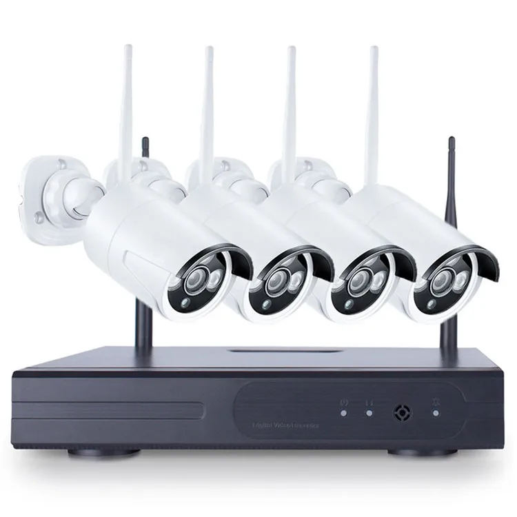 

NEW Safurance 4PCS 4CH CCTV Wireless 720P NVR DVR 1.0MP IR Outdoor P2P Wifi IP Security Camera Video Surveillance Home Security