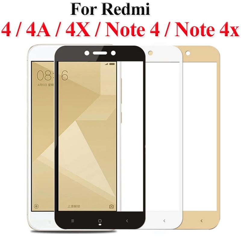 

Protective glass on for xiaomi redmi 4x 4a note 4 ksiomi note4x redmi4x tempered glas xiaomei xiomi x4 x note4 safety protector