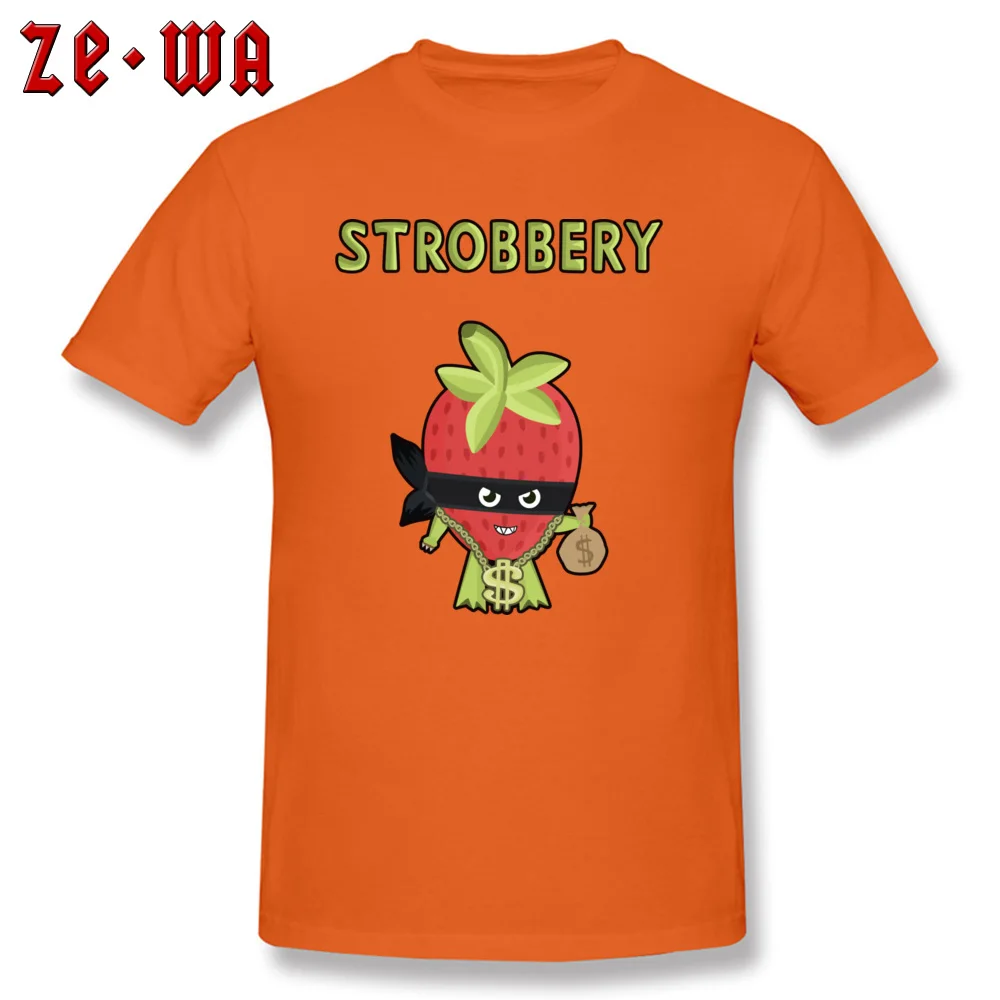 Design Strobbery Casual Short Sleeve Summer Tops T Shirt Wholesale O-Neck All Cotton Tops & Tees Men T Shirts Free Shipping Strobbery orange