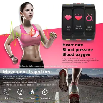 Bluetooth Smart Band Color Screen Waterproof Heart Rate Blood Pressure Monitor Pedometer Bracelet Fitness Smartband
Bluetooth Smart Band Color Screen Waterproof Heart Rate Blood Pressure Monitor Pedometer Bracelet Fitness Smartband
