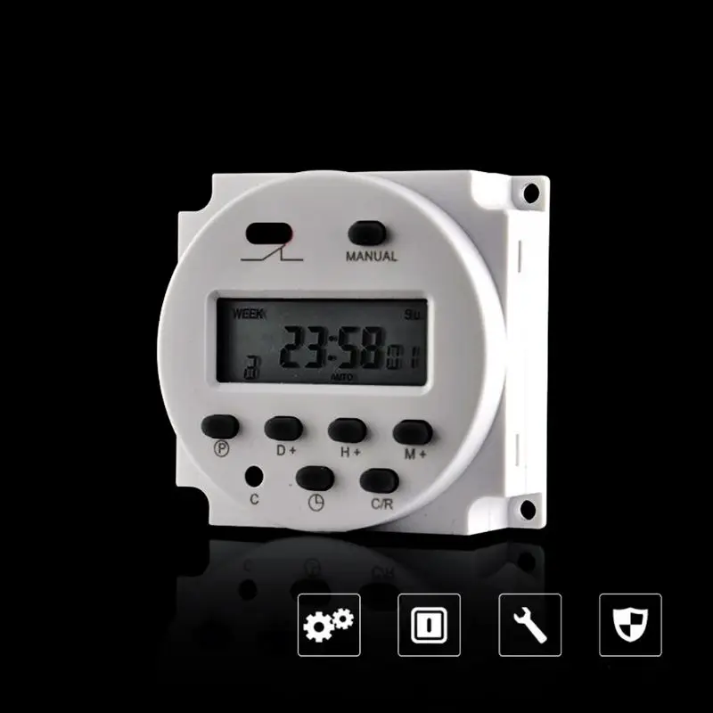 Electronic Timer Programmable Counter Time Control Relay Switch Digital LCD Display Power 12/24/110/220V
Electronic Timer Programmable Counter Time Control Relay Switch Digital LCD Display Power 12/24/110/220V