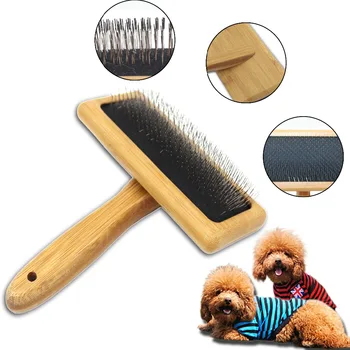 Pet Combs Dog cat Hair Brush Bamboo pets Handle Massage beauty Needle comb with stainless pins Puppy Dogs cats Accessories tools
Pet Combs Dog cat Hair Brush Bamboo pets Handle Massage beauty Needle comb with stainless pins Puppy Dogs cats Accessories tools