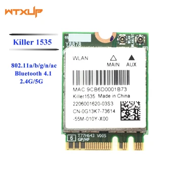 NGFF WiFi Network Card for Bigfoot killer 1535 867Mbps 802.11ac bluetooth 4.1 Atheros QCNFA364A for Dell Alienware 13 R2 17 R3
NGFF WiFi Network Card for Bigfoot killer 1535 867Mbps 802.11ac bluetooth 4.1 Atheros QCNFA364A for Dell Alienware 13 R2 17 R3