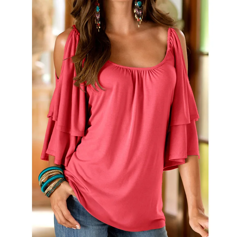 Autumn T Shirt Femme Off Shoulder T Shirt Women Top Female Red T Shirt Butterfly Sleeve T-shirt Woman Red Black Tshirt Top
Autumn T Shirt Femme Off Shoulder T Shirt Women Top Female Red T Shirt Butterfly Sleeve T-shirt Woman Red Black Tshirt Top